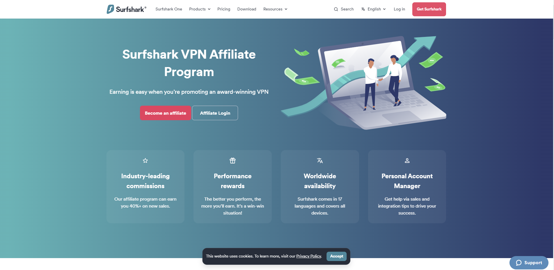 SurfShark VPN - Affiliate